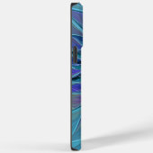 Coques Case-Mate iPhone Blue Purple Flower Dream Abstrait Fractal Art (Verso / Droite)