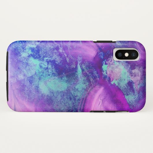 Coques Case-Mate iPhone Blue Purple Space (Dos (Horizontal))