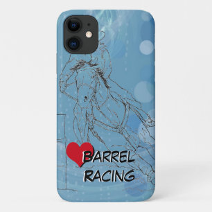Case-Mate iPhone Case Blue Rain Heart Barrel Racing