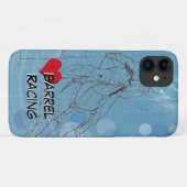 Coques Case-Mate iPhone Blue Rain Heart Barrel Racing (Dos (Horizontal))