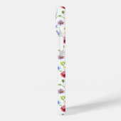 Coques Case-Mate iPhone Blue Red Watercolor Wildflower (Verso / Gauche)
