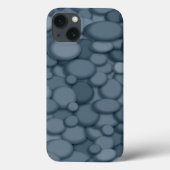 Coques Case-Mate iPhone Blue River Rock Pebles Art (Verso)