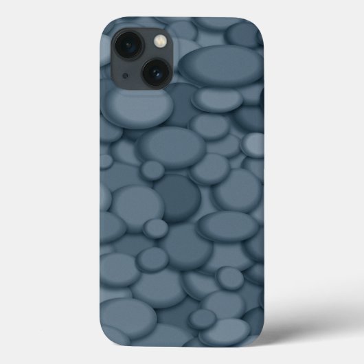 Coques Case-Mate iPhone Blue River Rock Pebles Art (Verso)
