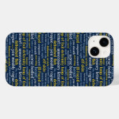 Coques Case-Mate iPhone Blue Shakespeare Insult Funny Classique littératur (Verso (horizontal))