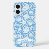 Coques Case-Mate iPhone Blue Shells Personalized (Verso)