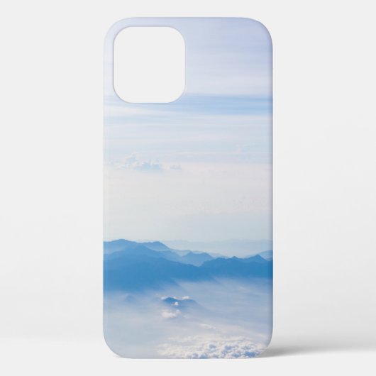 Coques Case-Mate iPhone Blue sky and mountains view from airplane stylized (Verso)