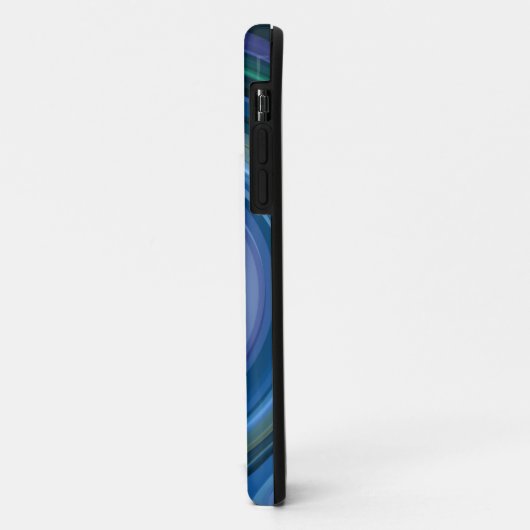 Coques Case-Mate iPhone Blue Spiral Abstract (Dos/Gauche)