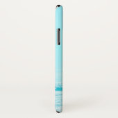 Coques Case-Mate iPhone Blue Summer Ocean Beach Monogramme (Dos/Droite)