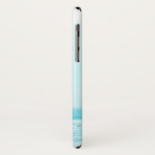 Coques Case-Mate iPhone Blue Summer Ocean Beach Monogramme (Dos/Gauche)