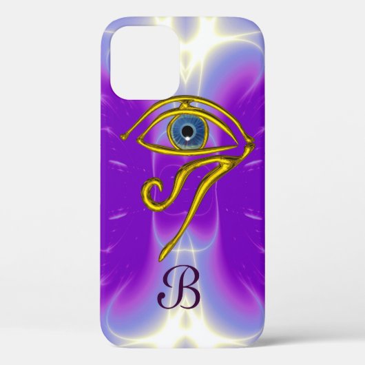 Coques Case-Mate iPhone BLUE TALISMAN MONOGRAM rose Fuchsia violet (Verso)
