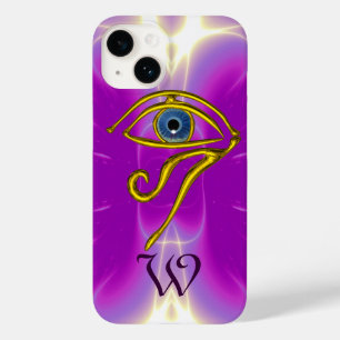 Coques Pour iPhone BLUE TALISMAN MONOGRAM rose Fuchsia violet