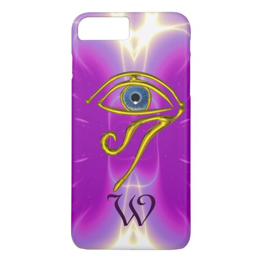 Coques Case-Mate iPhone BLUE TALISMAN MONOGRAM rose Fuchsia violet (Dos)