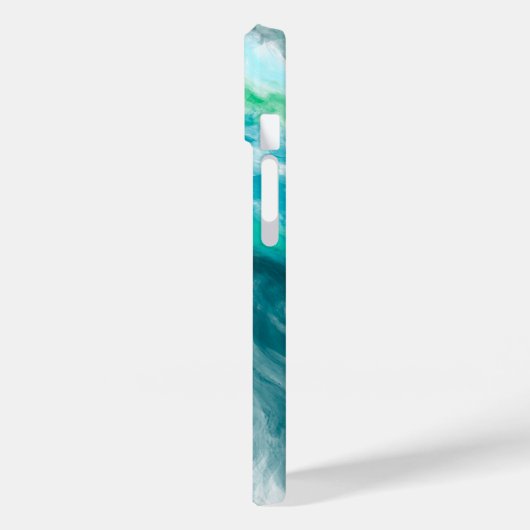 Coques Case-Mate iPhone Blue turquoise Turquoise Digital Ocean Fluid Art (Verso / Gauche)