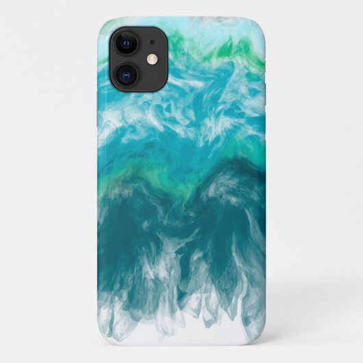 Coques Case-Mate iPhone Blue turquoise Turquoise Digital Ocean Fluid Art (Dos)