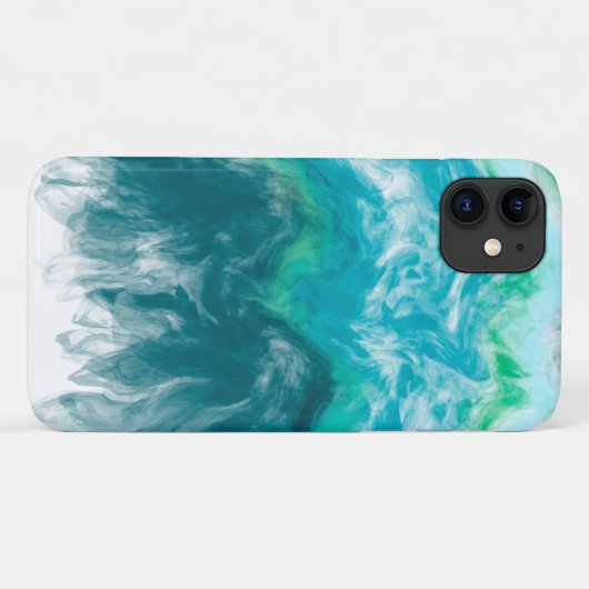 Coques Case-Mate iPhone Blue turquoise Turquoise Digital Ocean Fluid Art (Dos (Horizontal))