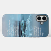 Coques Case-Mate iPhone Blue Water La vie n'a jamais soif Bible Verse John (Verso (horizontal))
