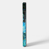 Coques Case-Mate iPhone Blue Water-Lys, peinture d'art, (Verso / Gauche)