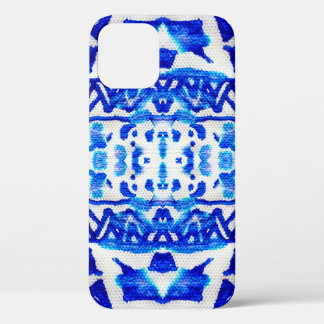 Case-Mate iPhone Case Blue watercolor tribal ethnique sans couture motif