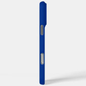 Coques Case-Mate iPhone Blue White Elegant Calligraphie Nom du script (Verso / Droite)