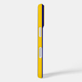 Coques Case-Mate iPhone Blue Yellow Stylish Stripes Pattern Design  (Verso / Droite)