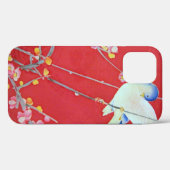 Coques Case-Mate iPhone Bluebird avec Plum Tree, Japonais (Verso (horizontal))