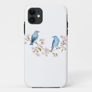 Etui iPhone Case-Mate Bluebirds de montagne sur la branche Sakura