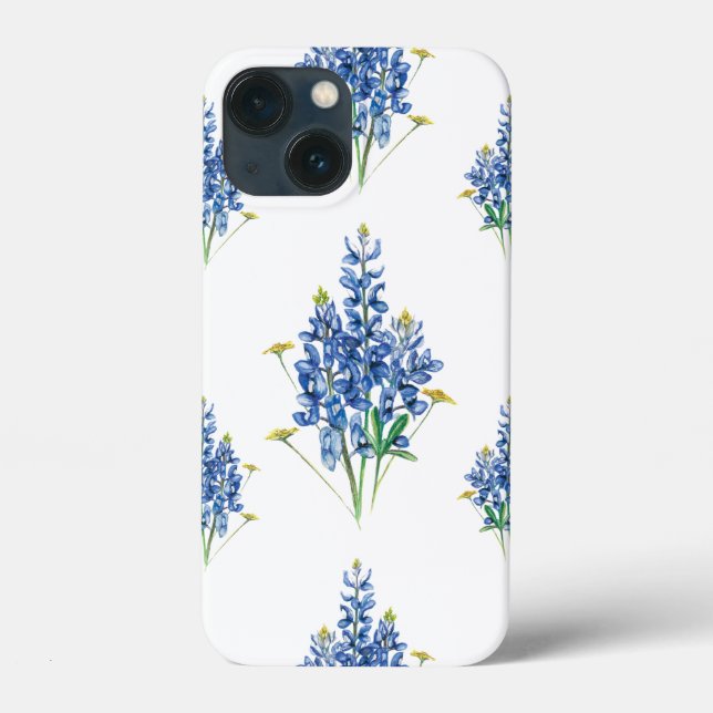 Coques Case-Mate iPhone Bluebonnets et Motif Fleur sauvage (Verso)