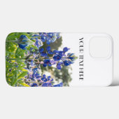 Coques Case-Mate iPhone Bluebonnets Fleurs bleues Texas Lupine Floral (Verso (horizontal))
