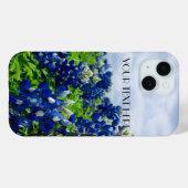 Coques Case-Mate iPhone Bluebonnets Fleurs bleues Texas Lupine Floral (Verso (horizontal))