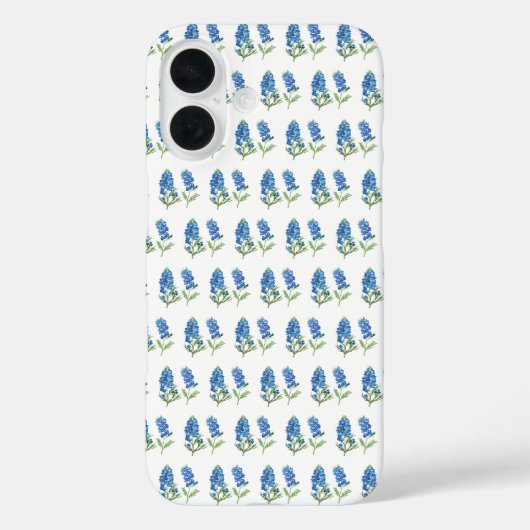 Coques Case-Mate iPhone Bluebonnets Texas Blue Flowers Aquarelle (Verso)