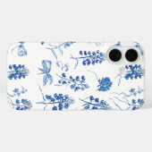 Coques Case-Mate iPhone Bluebonnets Texas Floral Blue Bow Motif (Verso (horizontal))