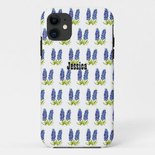 Case-Mate iPhone Case Bluebonnets Texas Flowers Fleur sauvage Aquarelle