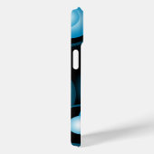 Coques Case-Mate iPhone Blues Cercle Concentré Orbital Art Abstrait (Verso / Droite)
