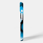 Coques Case-Mate iPhone Blues Cercle Concentré Orbital Art Abstrait (Verso / Gauche)