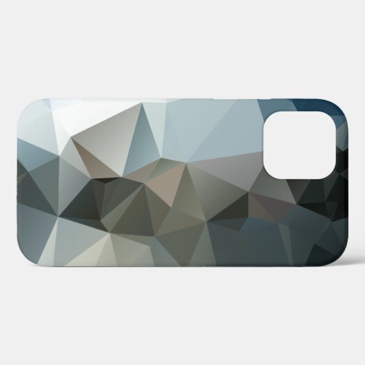 Coques Case-Mate iPhone Blues et Noirs Pyramide Abstraite Art (Verso (horizontal))