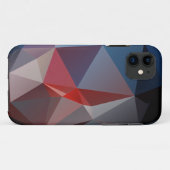 Coques Case-Mate iPhone Blues et rouges Pyramide Abstraite Art Coque-Mate (Dos (Horizontal))
