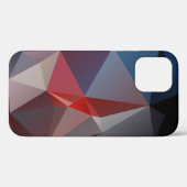 Coques Case-Mate iPhone Blues et rouges Pyramides Abstraites (Verso (horizontal))