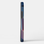 Coques Case-Mate iPhone Blues et rouges Pyramides Abstraites (Verso / Droite)