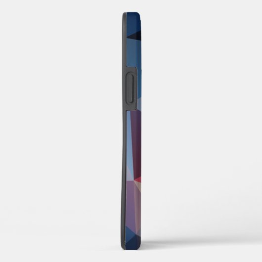 Coques Case-Mate iPhone Blues et rouges Pyramides Abstraites (Verso / Droite)