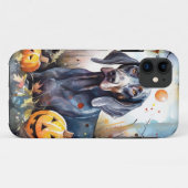 Coques Case-Mate iPhone Bluetick Coonhound Halloween avec citrouilles effr (Dos (Horizontal))