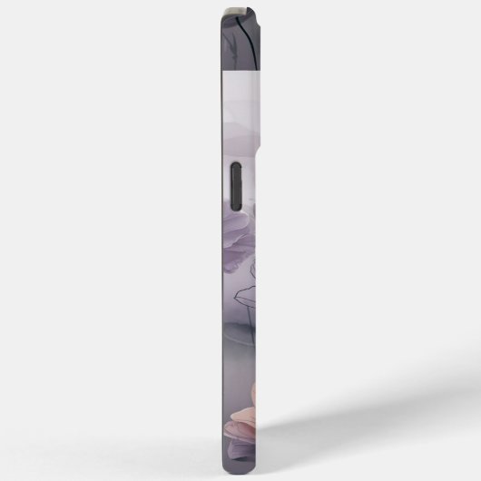 Coques Case-Mate iPhone Blush and Bloom : Fleurs d'encre pastel (Verso / Droite)