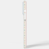 Coques Case-Mate iPhone Blush bleu aquarelle floral monogrammé (Verso / Gauche)