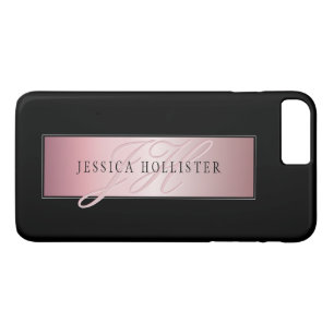 Case-Mate iPhone Case Blush Élégant Faux Or Rose Nom & Initiales