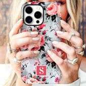 Coques Case-Mate iPhone Blush et monogramme floral corail 