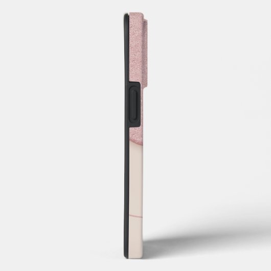 Coques Case-Mate iPhone Blush Gold Rose Tan Parties scintillant Drig Monog (Verso / Droite)