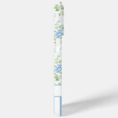Coques Case-Mate iPhone Blush Monogramme Floral Aquarelle Bleu  (Verso / Droite)