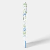 Coques Case-Mate iPhone Blush Monogramme Floral Aquarelle Bleu (Verso / Droite)