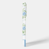 Coques Case-Mate iPhone Blush Monogramme Floral Aquarelle Bleu  (Verso / Droite)