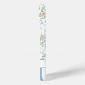 Coques Case-Mate iPhone Blush Monogramme Floral Aquarelle Bleu (Verso / Gauche)