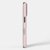 Coques Case-Mate iPhone Blush Noir et Blanc Élégant Monogramme (Verso / Droite)